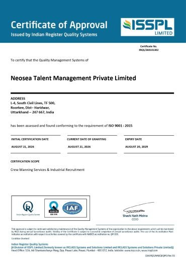 Neosea Talent Management Private Limited-NABCB-QMS